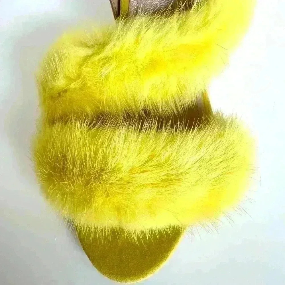 Barneys New York Yellow Leather Sandals size 42 - Picture 10 of 17